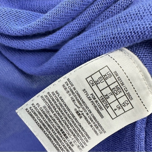 GUESS by Marciano Purple Cashmere Blend Long Sleeve Cardigan XS - Picture 5 of 6